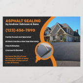 Asphalt Driveway Sealing Company Flyer (Voorkant)