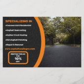 Asphalt Driveway Sealing Company Flyer (Achterkant)