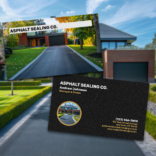 Asphalt Driveway Sealing Company Visitekaartje