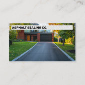 Asphalt Driveway Sealing Company Visitekaartje (Voorkant)