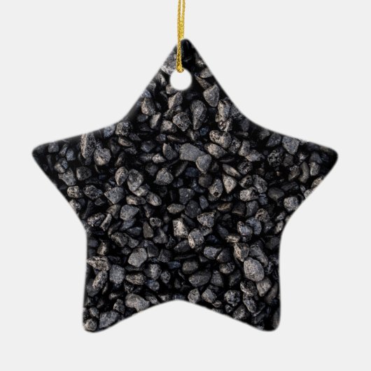 Asphalt Gravel Keramisch Ornament (Voorkant)