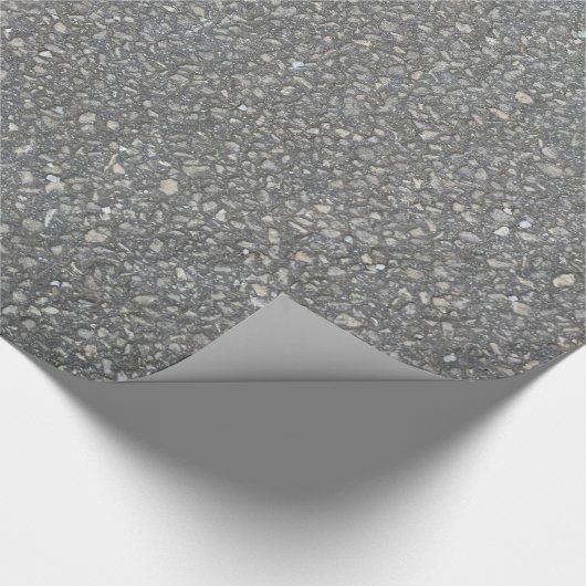 Asphalt Pavement Blacktop Texture Cadeaupapier (Hoek)
