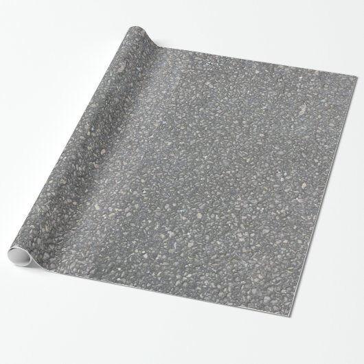 Asphalt Pavement Blacktop Texture Cadeaupapier (Uitgerold)