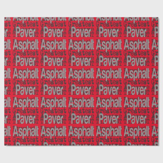 Asphalt Paver Extraordinaire Cadeaupapier (Vlak)