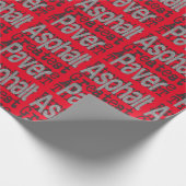 Asphalt Paver Extraordinaire Cadeaupapier (Hoek)