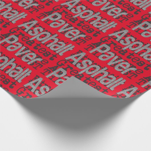 Asphalt Paver Extraordinaire Cadeaupapier (Hoek)