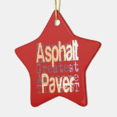 Asphalt Paver Extraordinaire Keramisch Ornament (Links)