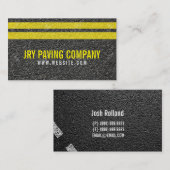 Asphalt, Paving, Constructie, Wegwerkzaamheden Visitekaartje (Voorkant / Achterkant)