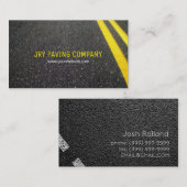 Asphalt, Paving, Constructie, Wegwerkzaamheden Visitekaartje (Voorkant / Achterkant)