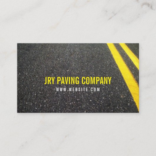 Asphalt, Paving, Constructie, Wegwerkzaamheden Visitekaartje (Voorkant)