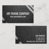 Asphalt, Paving, Constructie, Wegwerkzaamheden Visitekaartje (Voorkant / Achterkant)