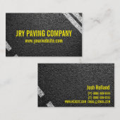 Asphalt, Paving, Constructie, Wegwerkzaamheden Visitekaartje (Voorkant / Achterkant)