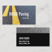 Asphalt, Paving, Construction, Roadwork Business B Visitekaartje (Voorkant / Achterkant)
