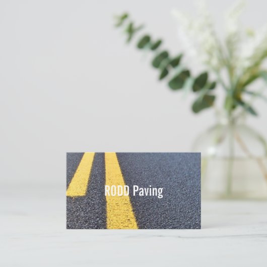 Asphalt, Paving, Construction, Roadwork Business B Visitekaartje (Staand voorkant)