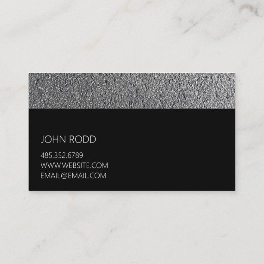 Asphalt, Paving, Construction, Roadwork Business B Visitekaartje (Achterkant)