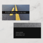 Asphalt, Paving, Construction, Roadwork Business Visitekaartje (Voorkant / Achterkant)