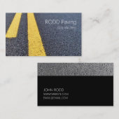 Asphalt, Paving, Construction, Roadwork Business Visitekaartje (Voorkant / Achterkant)