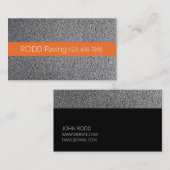 Asphalt, Paving, Construction, Roadwork Business Visitekaartje (Voorkant / Achterkant)