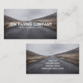 Asphalt, Paving, Construction, Roadwork Business Visitekaartje (Voorkant / Achterkant)