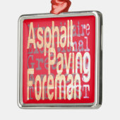 Asphalt Paving Foreman Extraordinaire Metalen Ornament (Links)