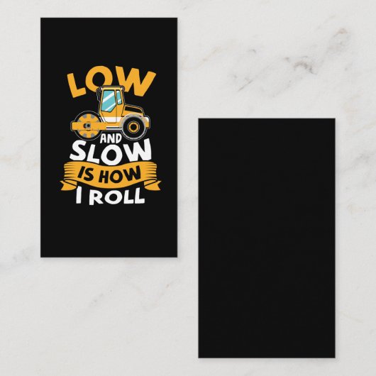 Asphalt Paving Operator Concrete Masonry Worker Visitekaartje (Voorkant / Achterkant)