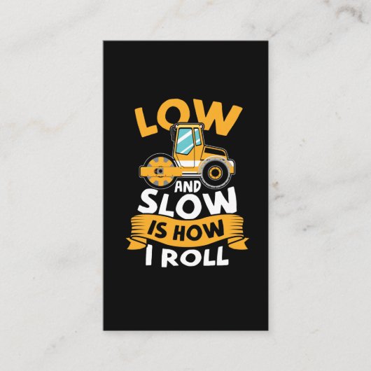 Asphalt Paving Operator Concrete Masonry Worker Visitekaartje (Voorkant)