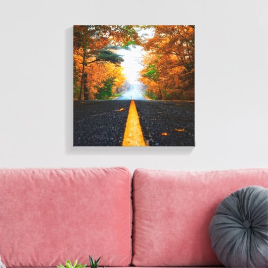 Asphalt Road Canvas Afdruk (Insitu (Woonkamer))