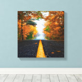 Asphalt Road Canvas Afdruk (Insitu (Houten vloer))