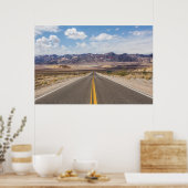 Asphalt Road in Death Valley National Park Poster (Keuken)