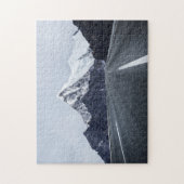 Asphalt Road voor Snow Mountain Legpuzzel (Verticaal)