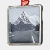 Asphalt Road voor Snow Mountain Metalen Ornament (Links)