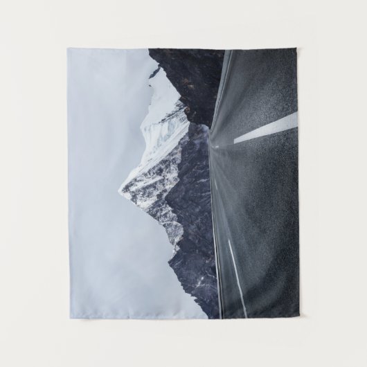 Asphalt Road voor Snow Mountain Wandkleed (Voorkant)