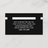 Asphalt Visitekaartje (Achterkant)