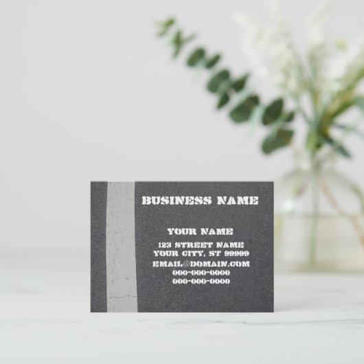 Asphalt Visitekaartje (Staand voorkant)