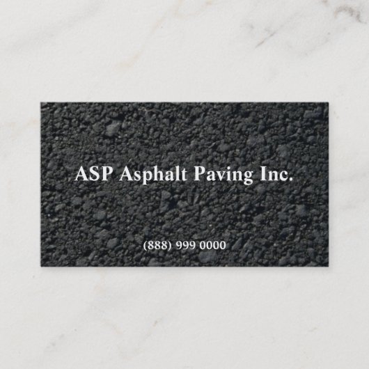 Asphalt Visitekaartje (Voorkant)