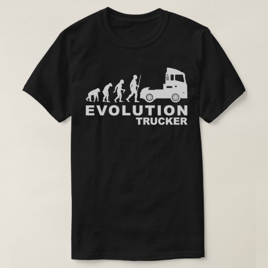 Asphalt Warrior Trucker Evolution T-shirt (Design voorkant)