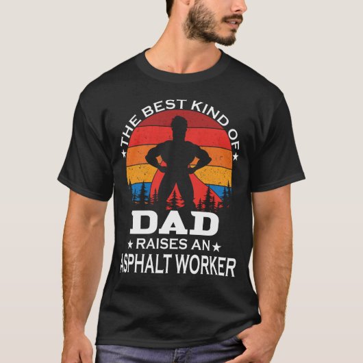 Asphalt Worker beste vader T-shirt (Voorkant)