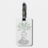 Aspidistra Head Plant Head Bagagelabel (Achterkant verticaal)