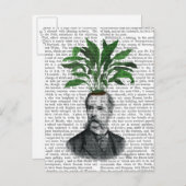 Aspidistra Head Plant Head Briefkaart (Voorkant / Achterkant)