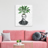 Aspidistra Head Plant Head Canvas Afdruk (Insitu (Woonkamer))