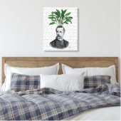 Aspidistra Head Plant Head Canvas Afdruk (Insitu (Slaapkamer))