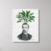 Aspidistra Head Plant Head Canvas Afdruk (Voorkant)