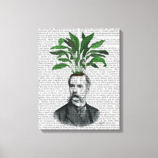 Aspidistra Head Plant Head Canvas Afdruk (Voorkant)