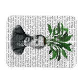 Aspidistra Head Plant Head Magneet (Horizontaal)