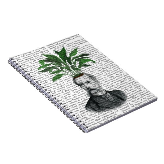 Aspidistra Head Plant Head Notitieboek (Rechterzijde)