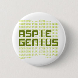 Aspie Genius - Computers Ronde Button 5,7 Cm