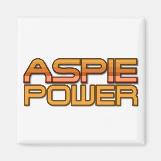 Aspie Power Magnet (Voorkant)