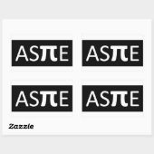 Aspie Rechthoekige Sticker (Vel)