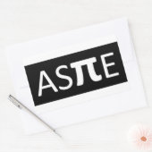 Aspie Rechthoekige Sticker (Envelop)