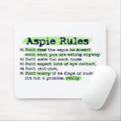 Aspie Rules Muismat (Met muis)